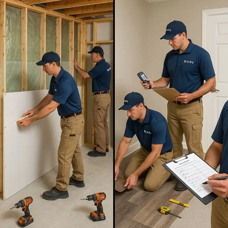 Repairs and Reconstruction process in Canaan, ME
